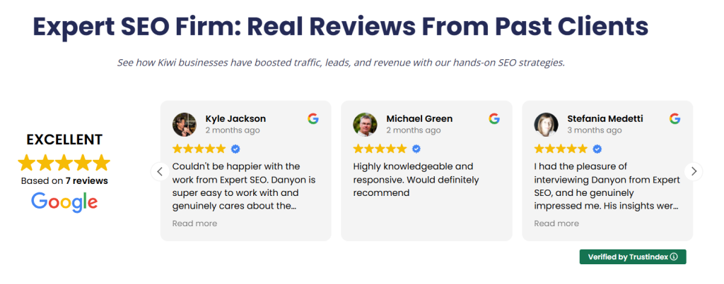expert seo reviews screenshot