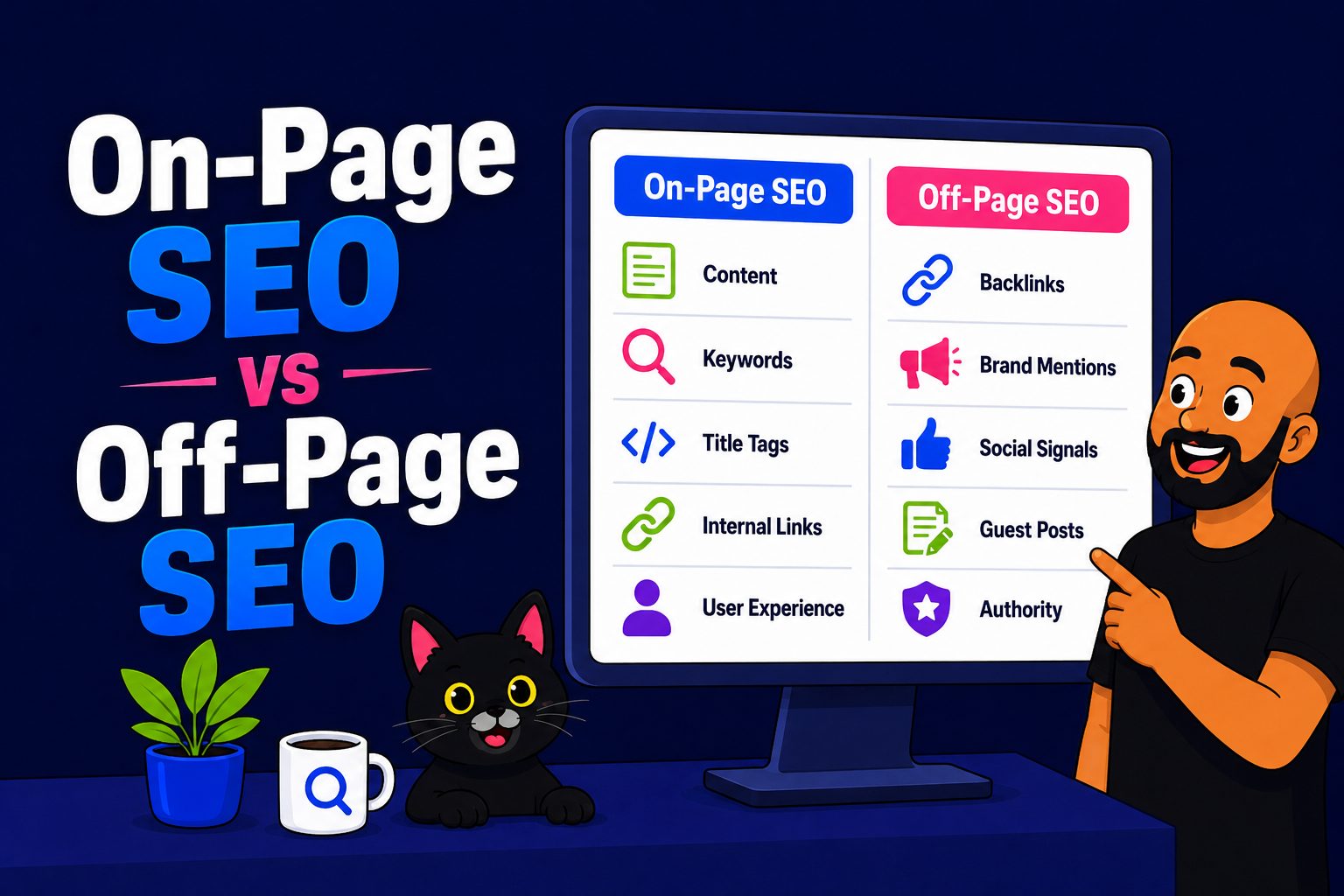 On-page SEO vs off-page SEO