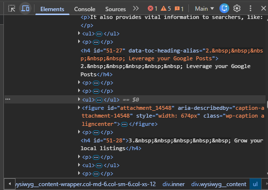 Chrome DevTools open on a New Zealand website, showing the page's underlying HTML structure in the Elements inspector