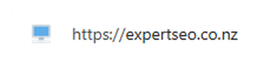 Chrome address bar showing https:// in front of the expertseo.co.nz domain on a secure connection